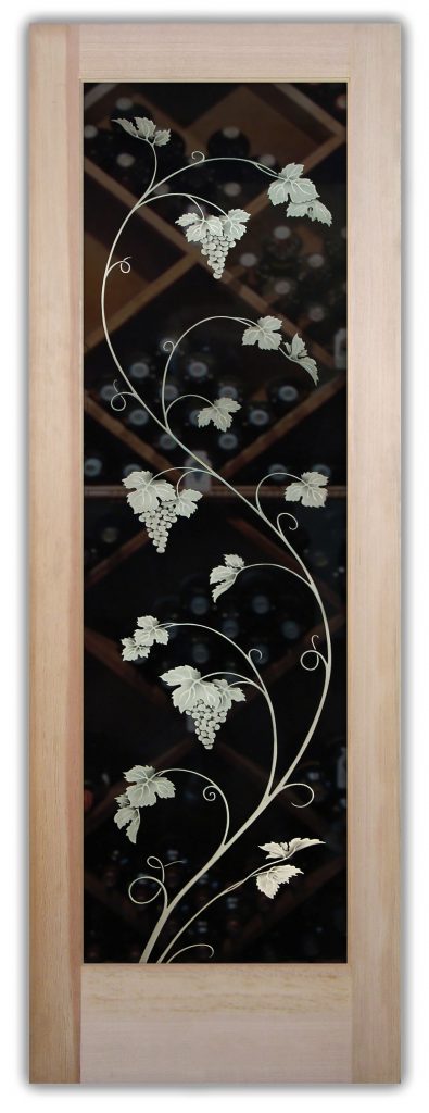 Decorative wine cellar door