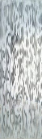 Door Glass Insert with Frosted Glass Patterns Water Trails Design by Sans Soucie