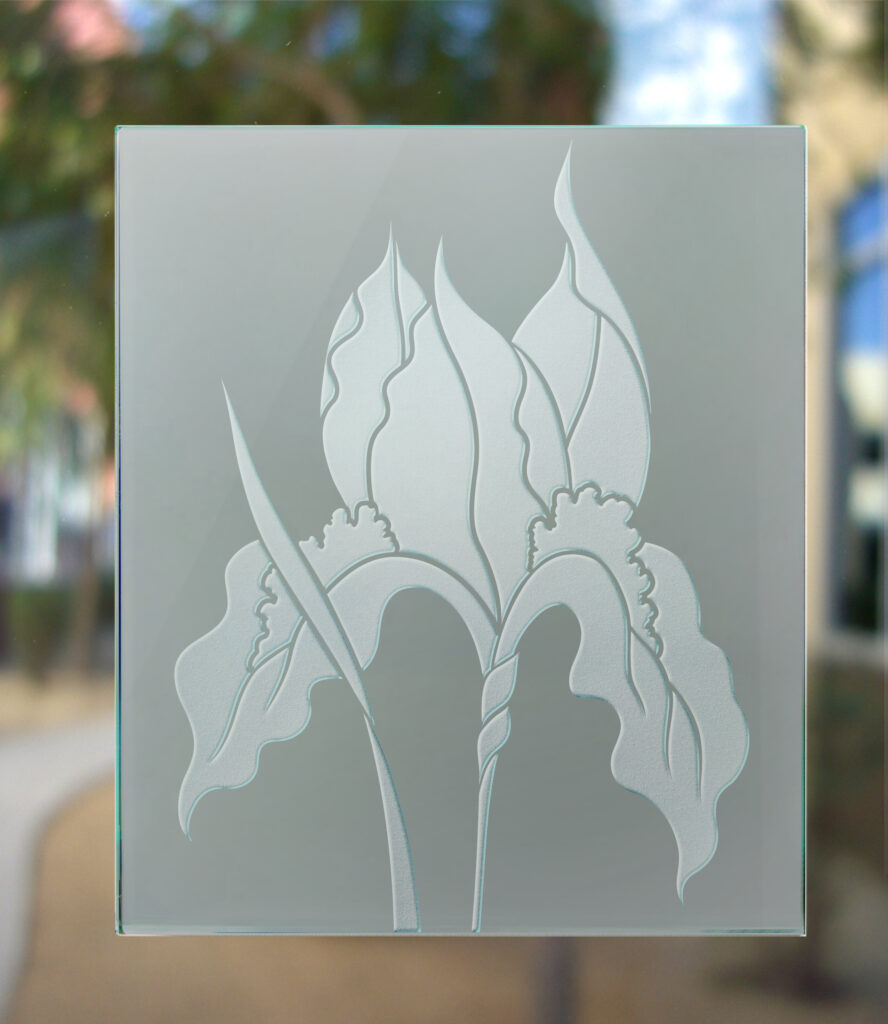 3D Effect on Frosted Glass Finish
