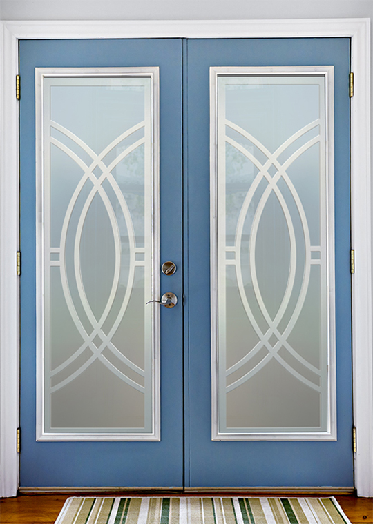 Glass doors privacy design
