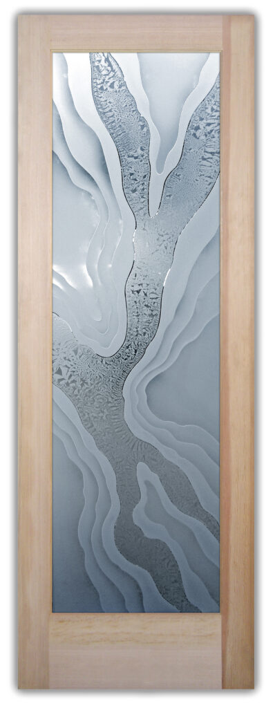 Frosted glass door Abstract Liquid 3DE GC Semi-private
