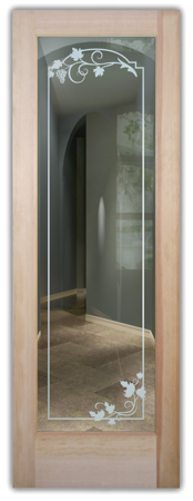 Front Door with sandblast Frosted Glass Design Art Glass Featuring Sandblast Etched Glass by Sans Soucie