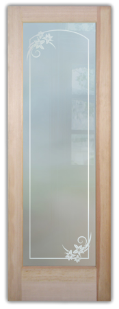 Interior Door with sandblast Frosted Glass Design Art Glass Featuring Sandblast Etched Glass by Sans Soucie