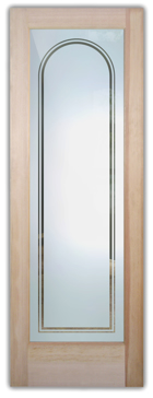 Interior Door with Frosted Glass Borders Radius Border Design by Sans Soucie