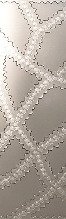Door Glass Insert with a sandblast Frosted Glass Geometric Design Custom-Designed Decorative Etched Glass