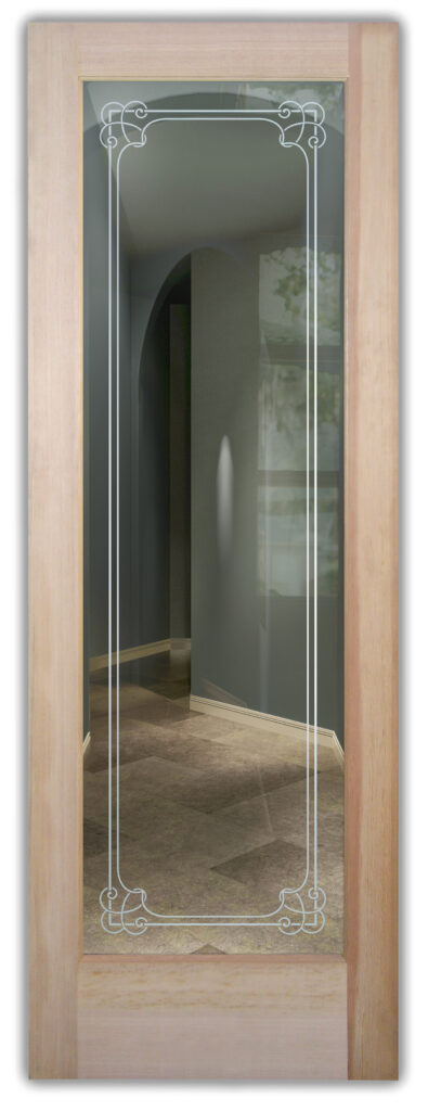 Clear Glass with Frosted Accent
Enna Border Design No Privacy