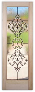 Interior Door with Frosted Glass Traditional Gannett Bevels Design by Sans Soucie
