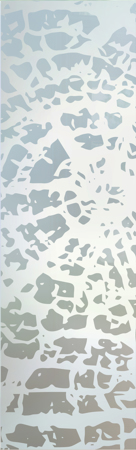 Door Glass Insert featuring Frosted Glass Design Etched Glass by Sans Soucie Art Glass with Custom Tree Design Grain