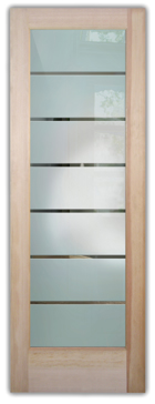 Front Door with Frosted Glass Geometric Grand Design by Sans Soucie