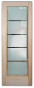 Front Door with Frosted Glass Geometric Grand Tall Design by Sans Soucie