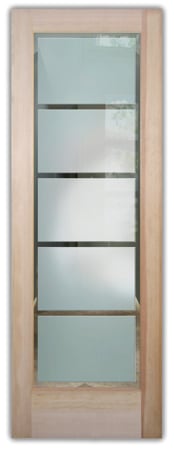 Front Door with Frosted Glass Geometric Grand Tall Design by Sans Soucie