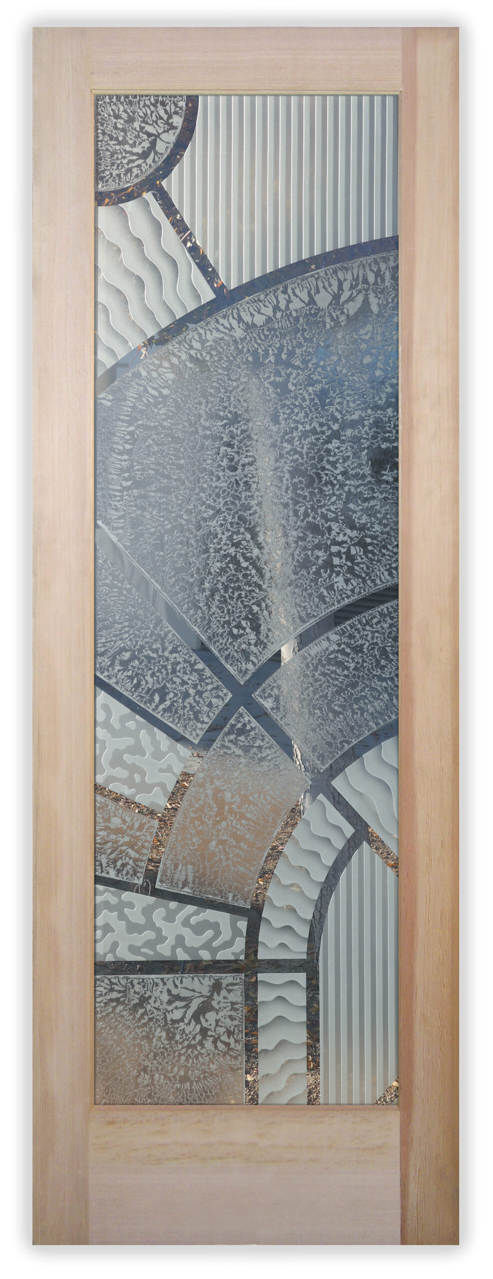 Etched glass front door Marix Arcs 3DE GC Semi-private