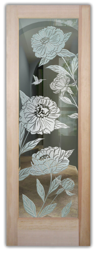 Peonies 3D Flat Clear Semi-Private