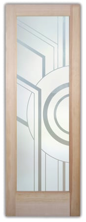 Pantry Door with sandblast Frosted Glass Design Art Glass Featuring Sandblast Etched Glass by Sans Soucie
