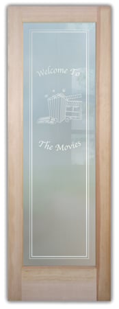 Interior Door with sandblast Frosted Glass Design Art Glass Featuring Sandblast Etched Glass by Sans Soucie