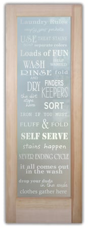 Interior Door with sandblast Frosted Glass Design Art Glass Featuring Sandblast Etched Glass by Sans Soucie