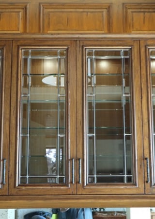 Cabinet Glass with sandblast Frosted Glass Design Art Glass Featuring Sandblast Etched Glass by Sans Soucie