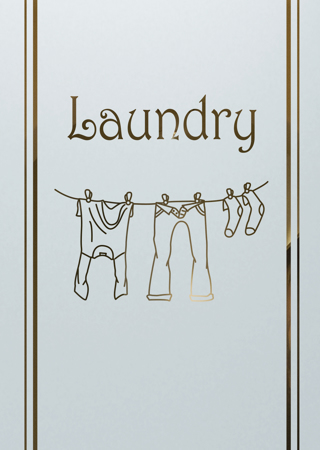 Laundry Insert featuring Frosted Glass Design Etched Glass by Sans Soucie Art Glass with Custom Country Farmhouse Design Clothesline II Harrington