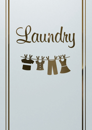 Laundry Insert featuring Frosted Glass Design Etched Glass by Sans Soucie Art Glass with Custom Country Farmhouse Design Clothesline Murray