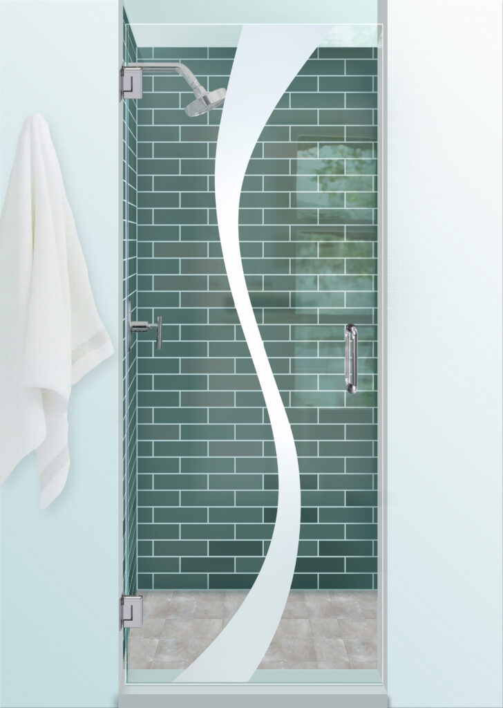 Curvature Shower Door Not Private 1D Positive Clear Glass Frameless Shower Door Sans Soucie 