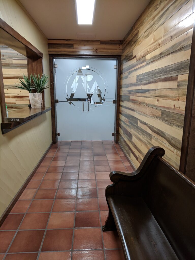 Safe frameless interior glass doors for commercial spaces