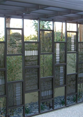 Partition with a sandblast Frosted Glass Patterns Design Custom-Designed Decorative Etched Glass