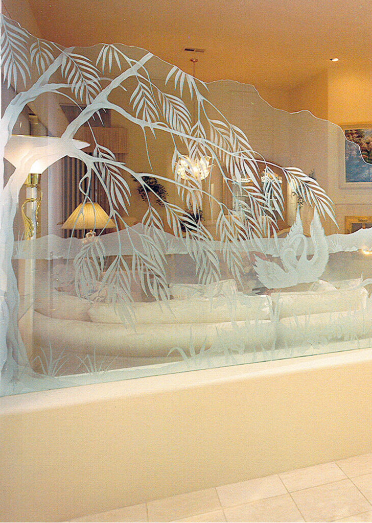 Etched Glass Panels - Sans Soucie Art Glass