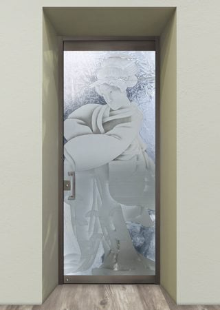 All Glass Front Door with sandblast Frosted Glass Design Art Glass Featuring Sandblast Etched Glass by Sans Soucie