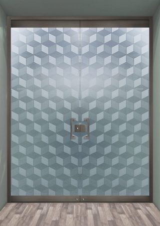 All Glass Front Door with sandblast Frosted Glass Design Art Glass Featuring Sandblast Etched Glass by Sans Soucie