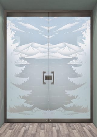 All Glass Front Door with sandblast Frosted Glass Design Art Glass Featuring Sandblast Etched Glass by Sans Soucie