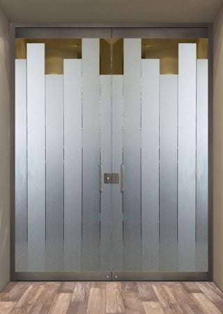 All Glass Front Door with sandblast Frosted Glass Design Art Glass Featuring Sandblast Etched Glass by Sans Soucie
