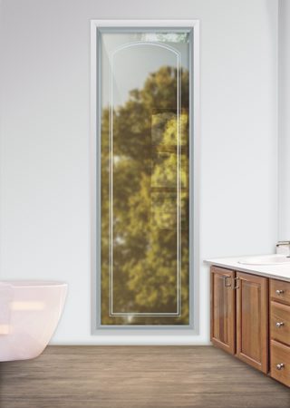 Window with sandblast Frosted Glass Design Art Glass Featuring Sandblast Etched Glass by Sans Soucie