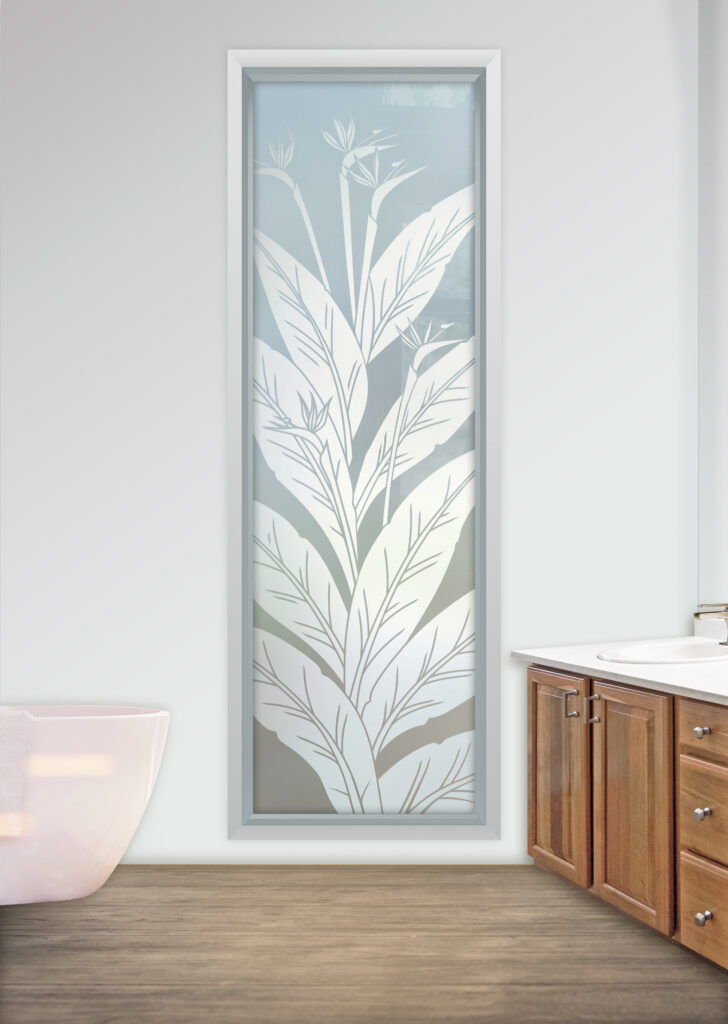 Privacy for bathroom windows
