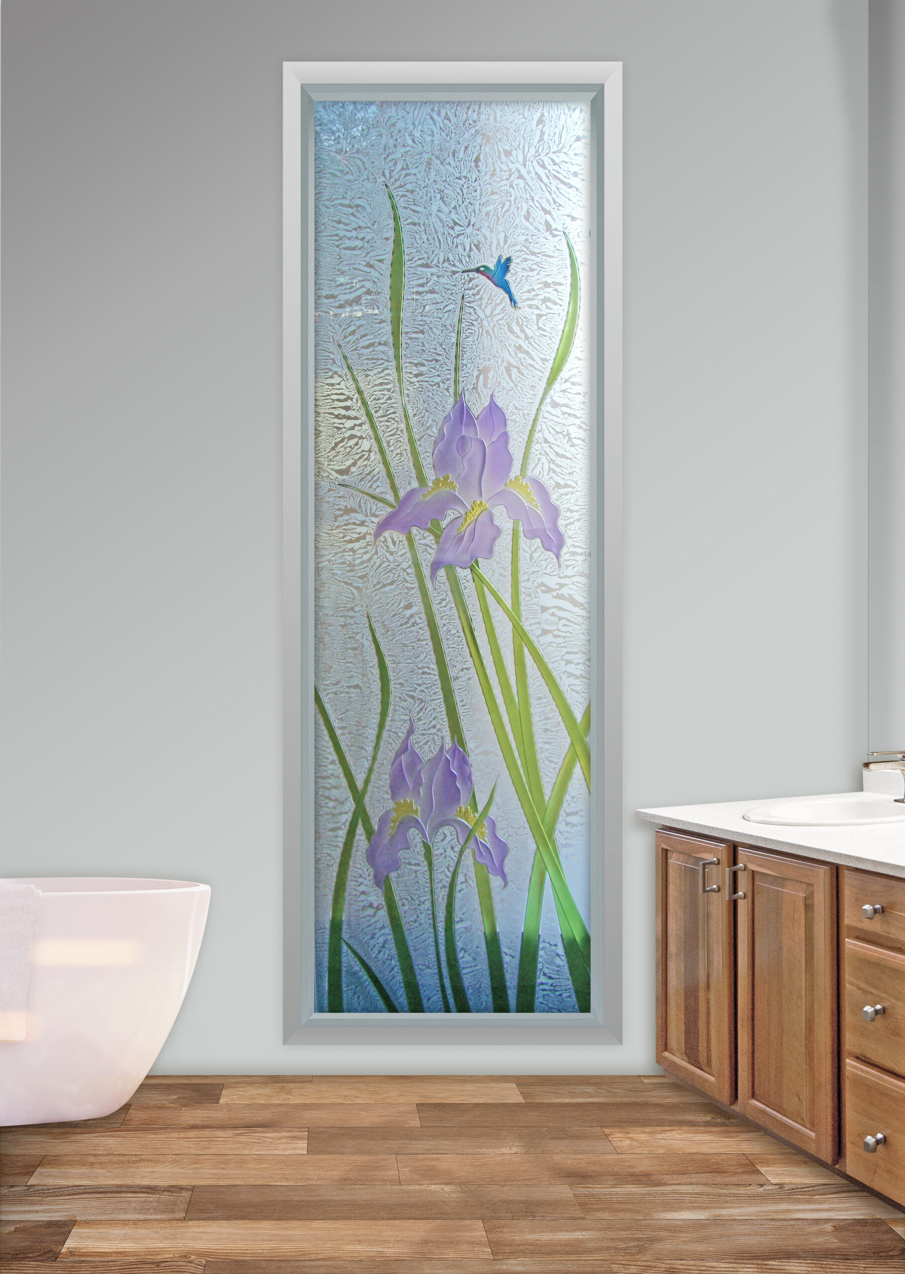 Frosted glass outlet design