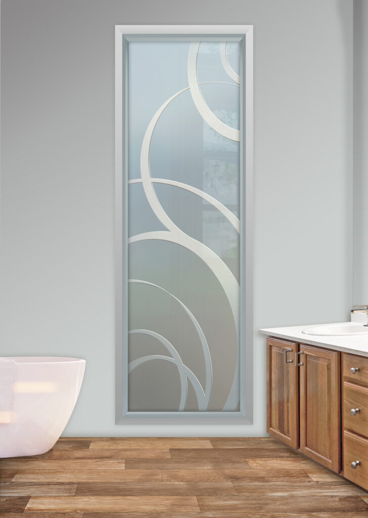 Private glass bathroom window