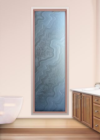 Window with sandblast Frosted Glass Design Art Glass Featuring Sandblast Etched Glass by Sans Soucie