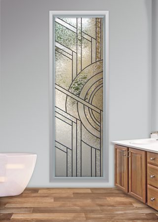 Window with sandblast Frosted Glass Design Art Glass Featuring Sandblast Etched Glass by Sans Soucie