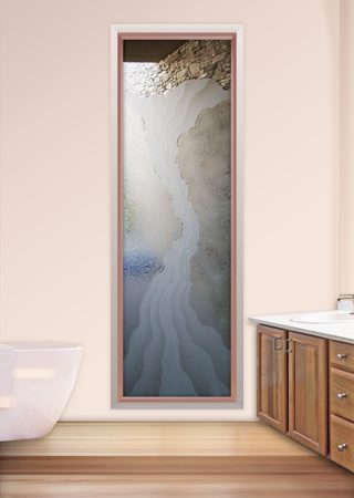 Window with sandblast Frosted Glass Design Art Glass Featuring Sandblast Etched Glass by Sans Soucie
