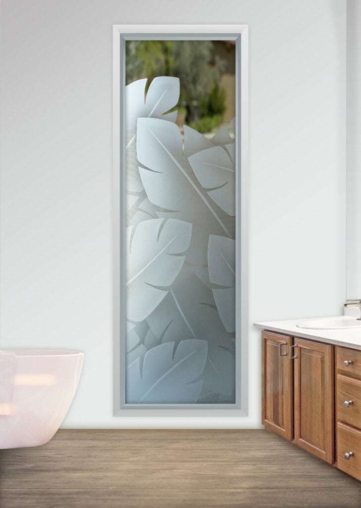 etched frosted glass windows