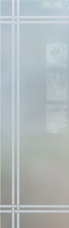 Door Glass Insert with sandblast Frosted Glass Design Art Glass Featuring Sandblast Etched Glass by Sans Soucie