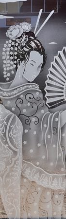 Door Glass Insert with sandblast Frosted Glass Design Art Glass Featuring Sandblast Etched Glass by Sans Soucie