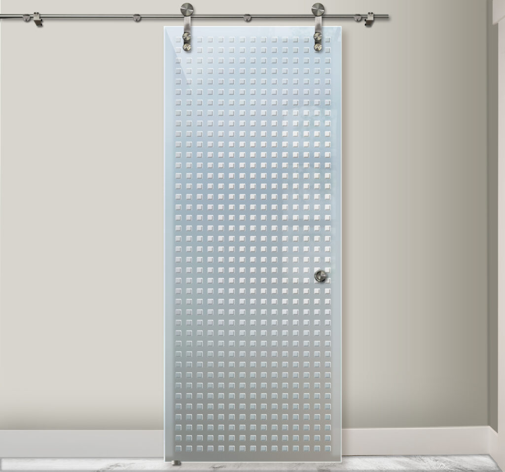 Sliding barn door for small closet