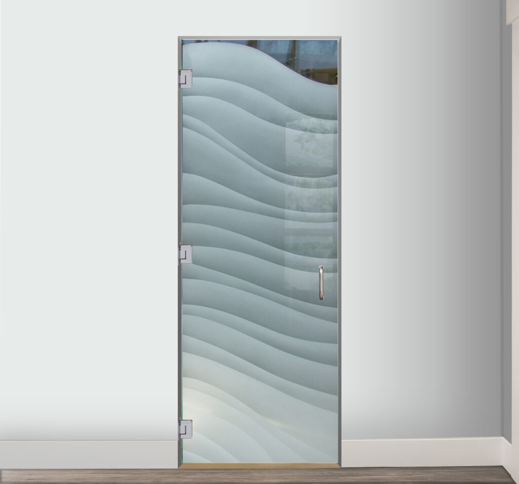 Decorative Glass Door for Bathroom