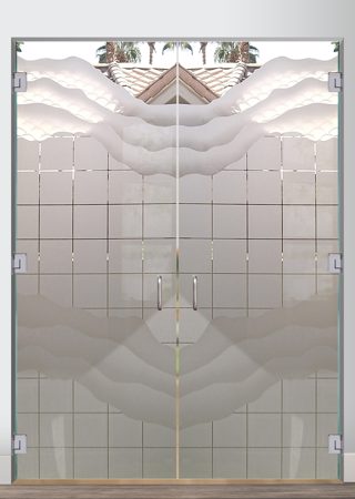 Interior Glass Door with sandblast Frosted Glass Design Art Glass Featuring Sandblast Etched Glass by Sans Soucie