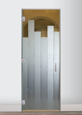 Interior Glass Door with sandblast Frosted Glass Design Art Glass Featuring Sandblast Etched Glass by Sans Soucie