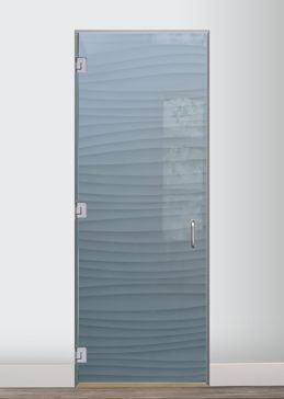 Interior Glass Door with Frosted Glass Patterns Nokes Waves Design by Sans Soucie