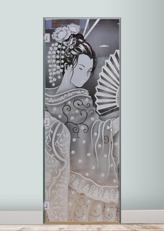 Interior Glass Door with sandblast Frosted Glass Design Art Glass Featuring Sandblast Etched Glass by Sans Soucie