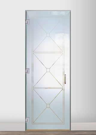Interior Glass Door with sandblast Frosted Glass Design Art Glass Featuring Sandblast Etched Glass by Sans Soucie