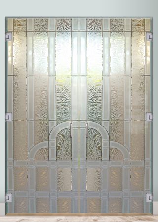 Interior Glass Door with sandblast Frosted Glass Design Art Glass Featuring Sandblast Etched Glass by Sans Soucie
