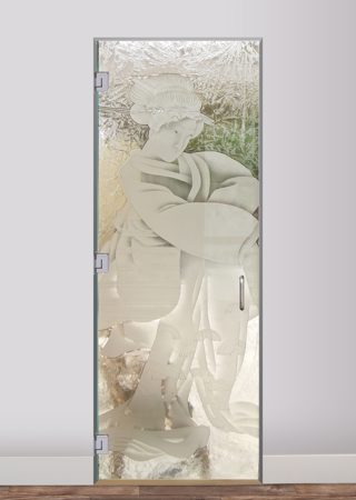 Interior Glass Door with sandblast Frosted Glass Design Art Glass Featuring Sandblast Etched Glass by Sans Soucie